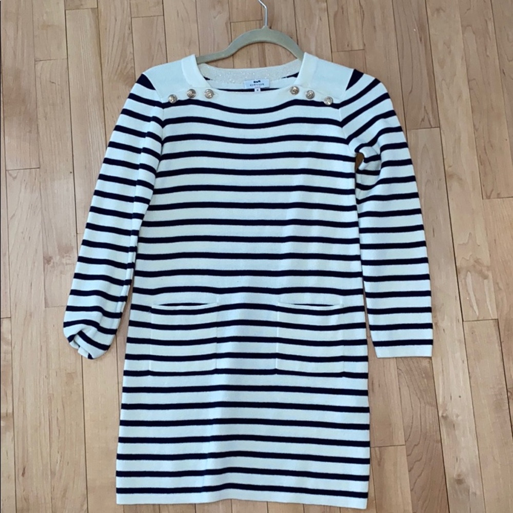 Cyrillic stripped dress